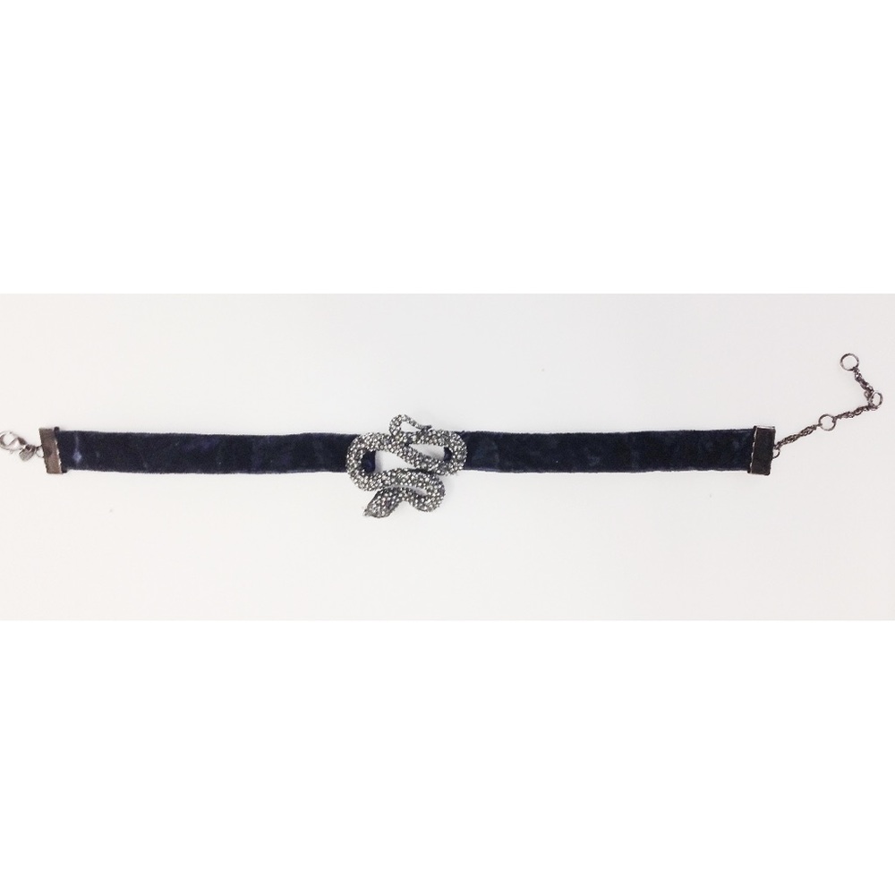 Alexis Bittar Editorial Velvet Snake Choker